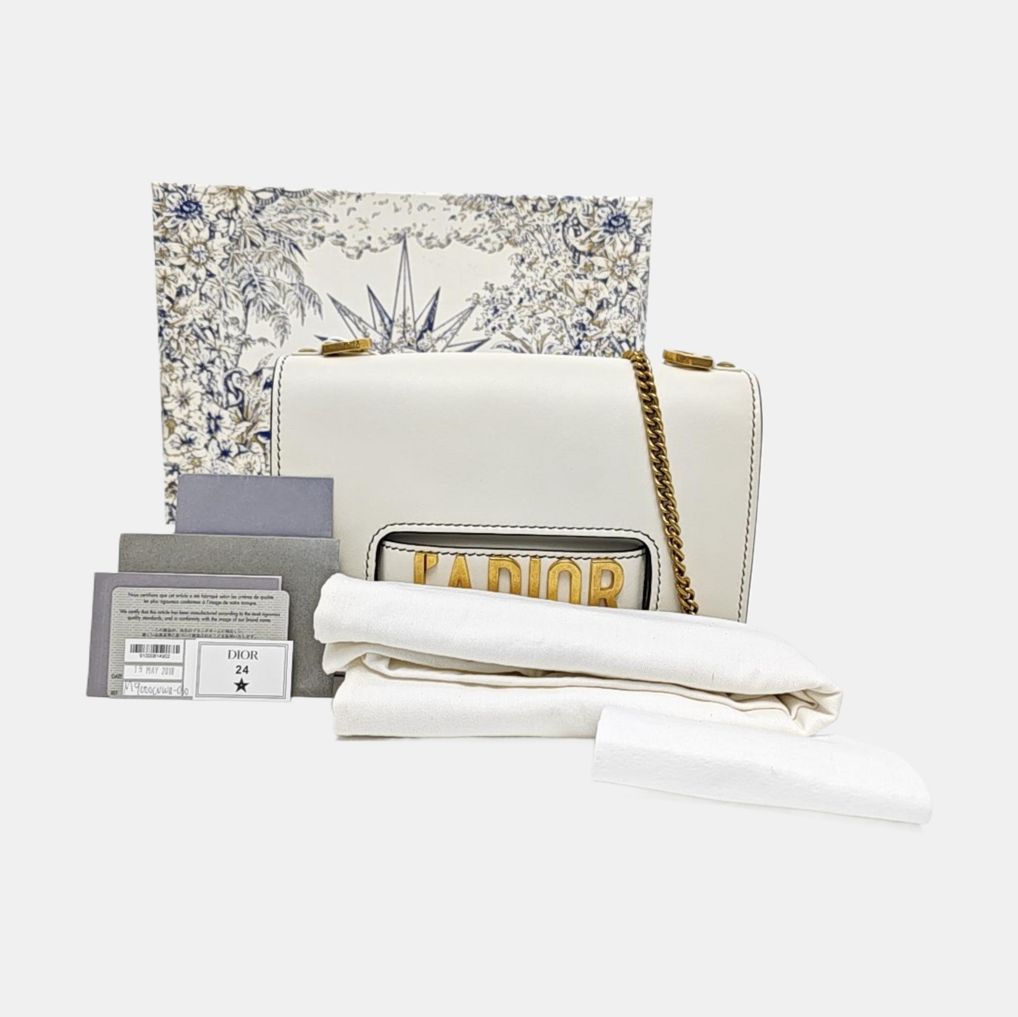 J'adior Calfskin White