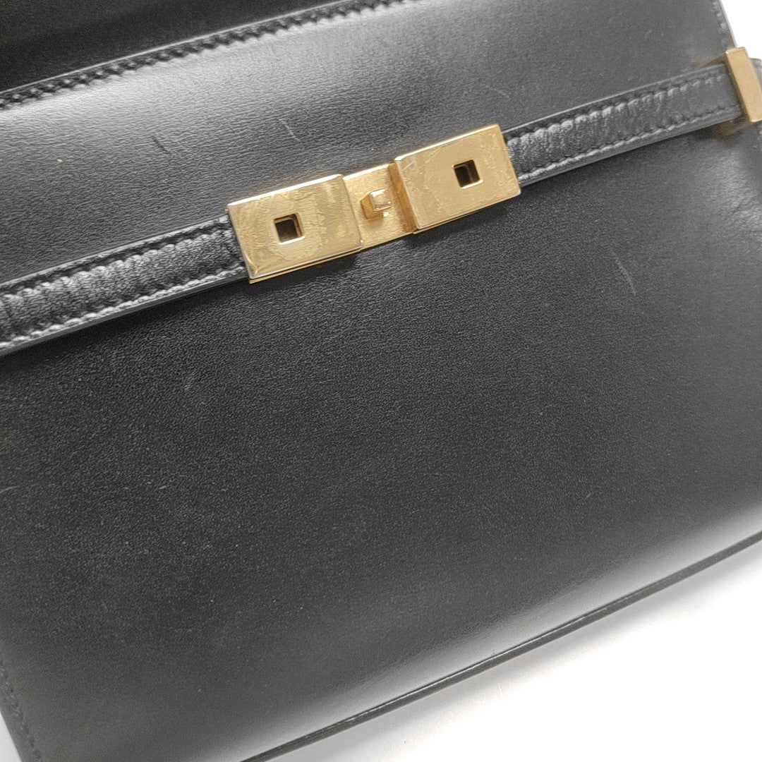 MANHATTAN Mini Calfskin Black