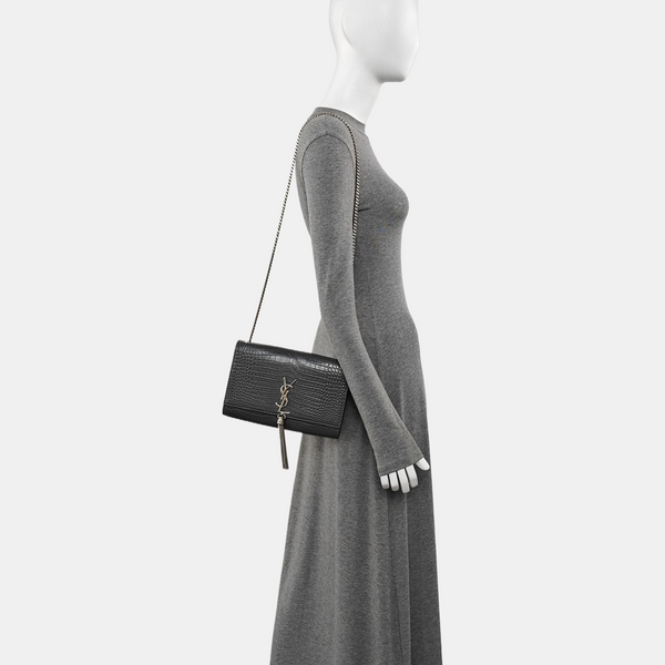 KATE Medium Calfskin Gray
