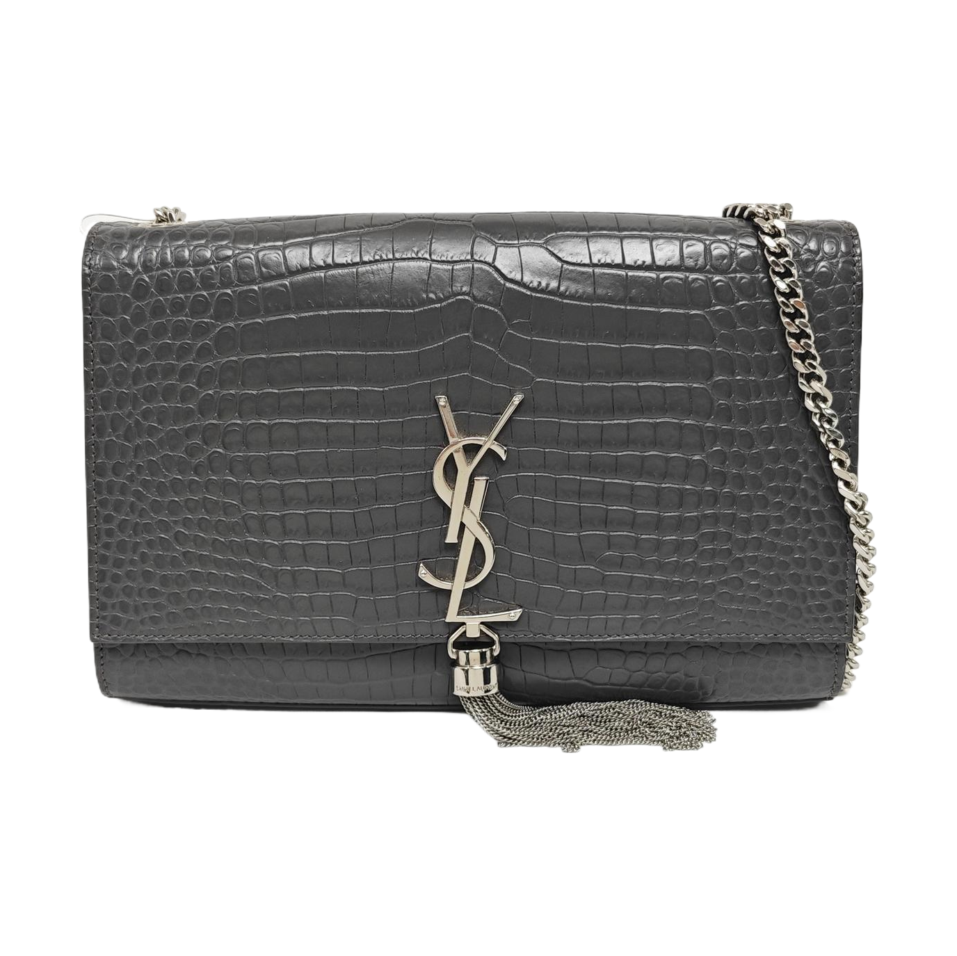 KATE Medium Calfskin Gray