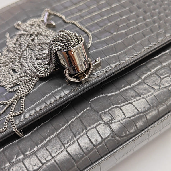 KATE Medium Calfskin Gray