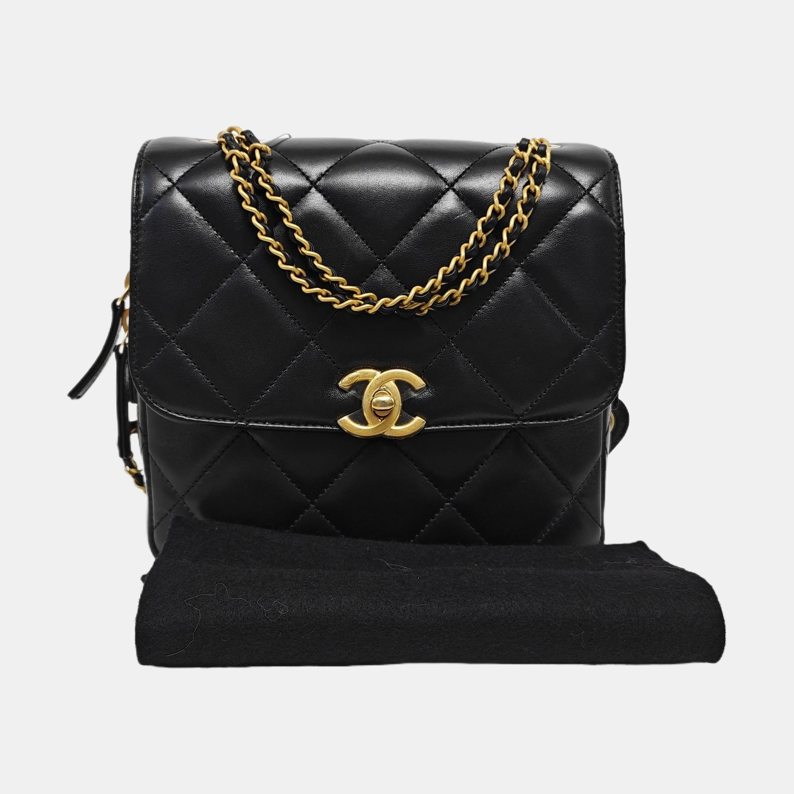 Ado Quilted Lambskin Black
