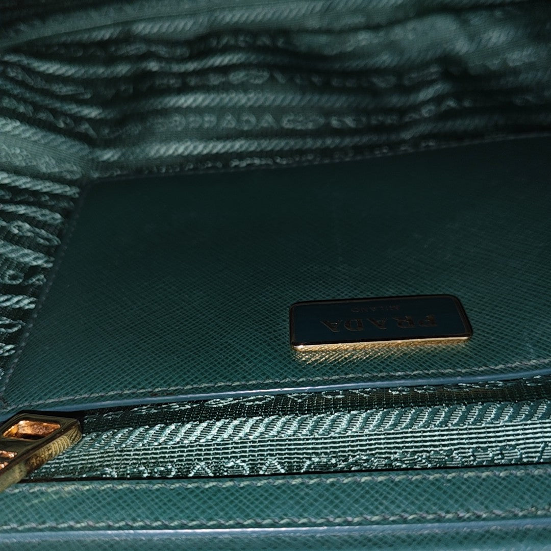 Galleria Large Calfskin Green
