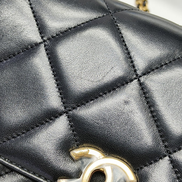 Ado Quilted Lambskin Black