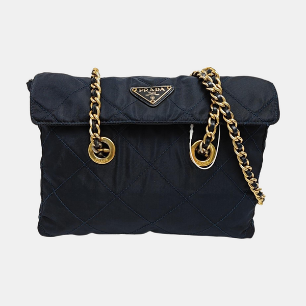 Nylon Quilted Nylon Blue
