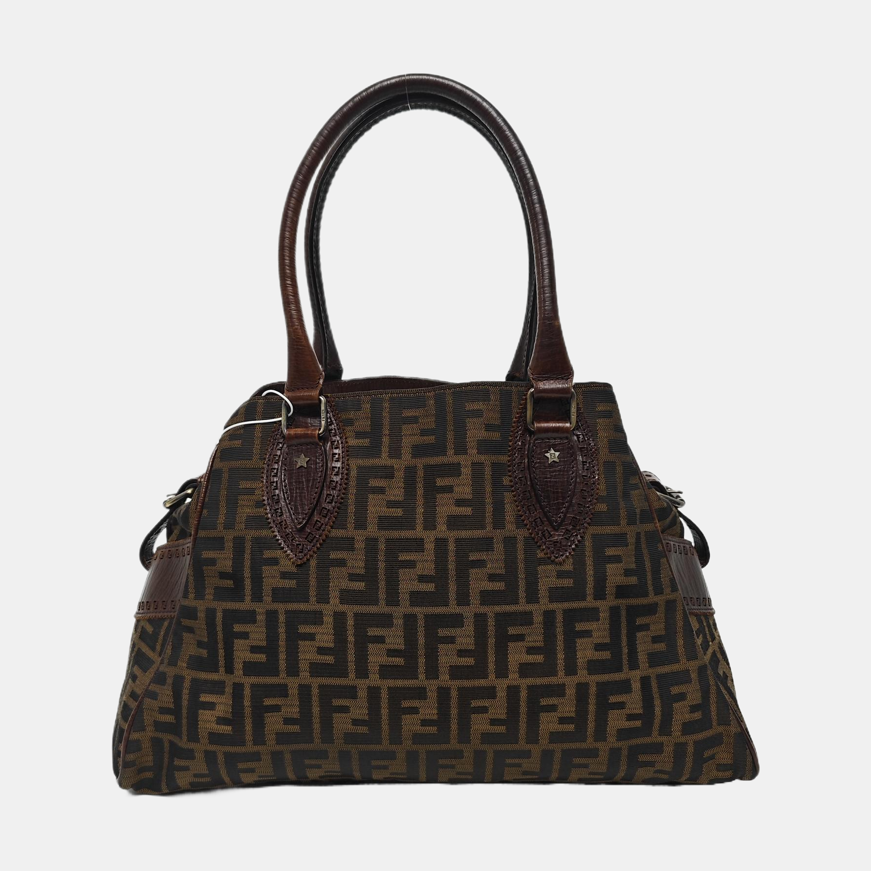 Canvas Top Handle Bag Brown