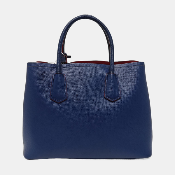 Double Medium Calfskin Blue