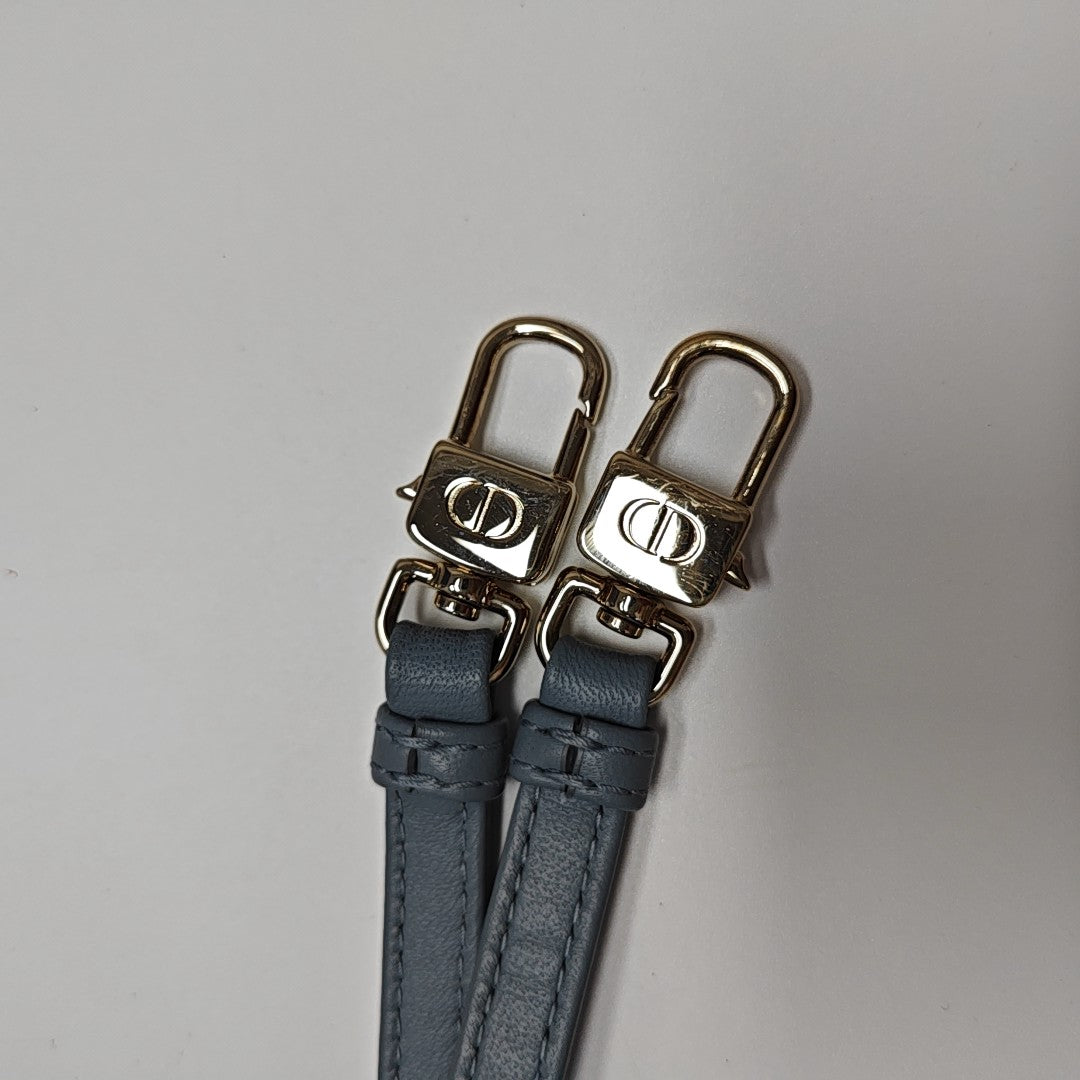 Lady D-Joy Super Mini Cannage Lambskin Blue