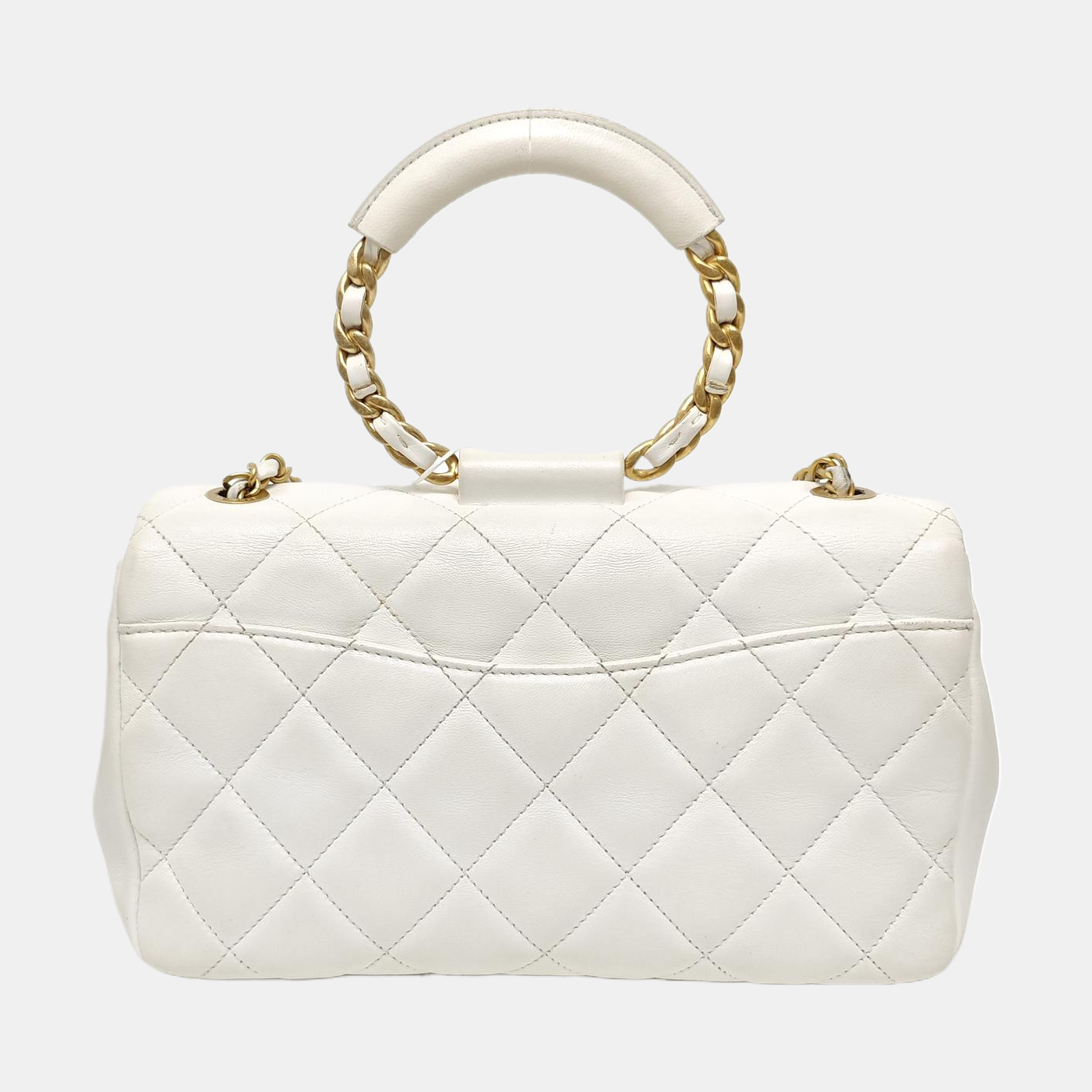 IN THE LOOP Quilted Lambskin White