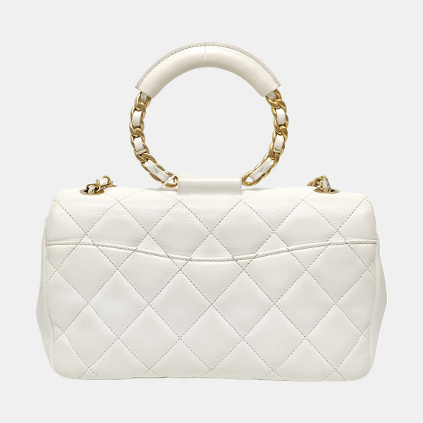 IN THE LOOP Quilted Lambskin White