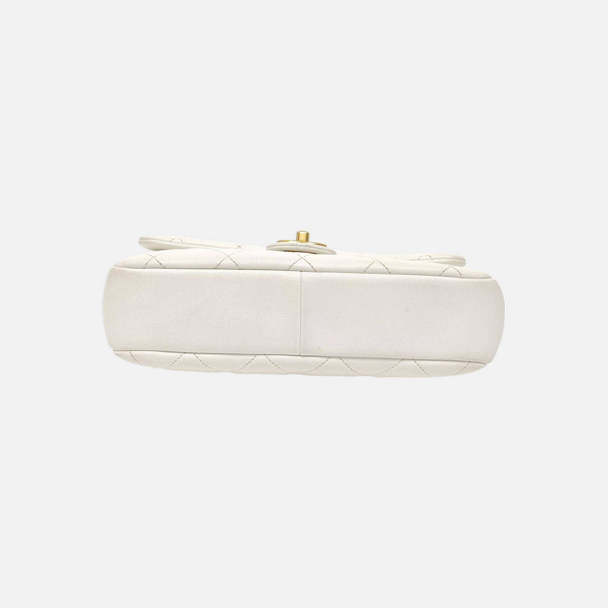 IN THE LOOP Quilted Lambskin White