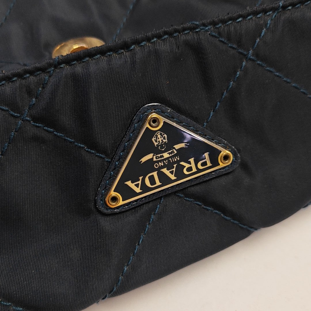 Nylon Quilted Nylon Blue