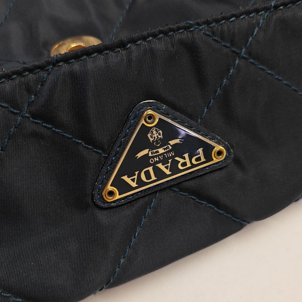 Nylon Quilted Nylon Blue
