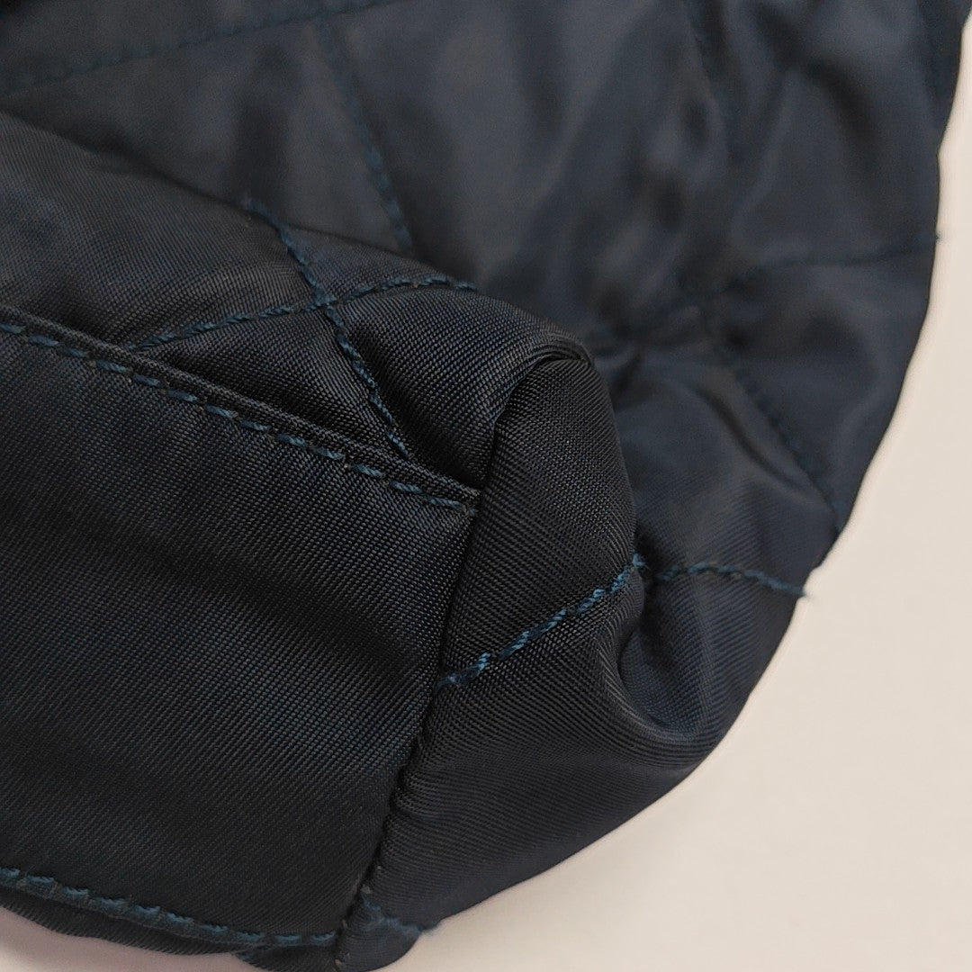 Nylon Quilted Nylon Blue