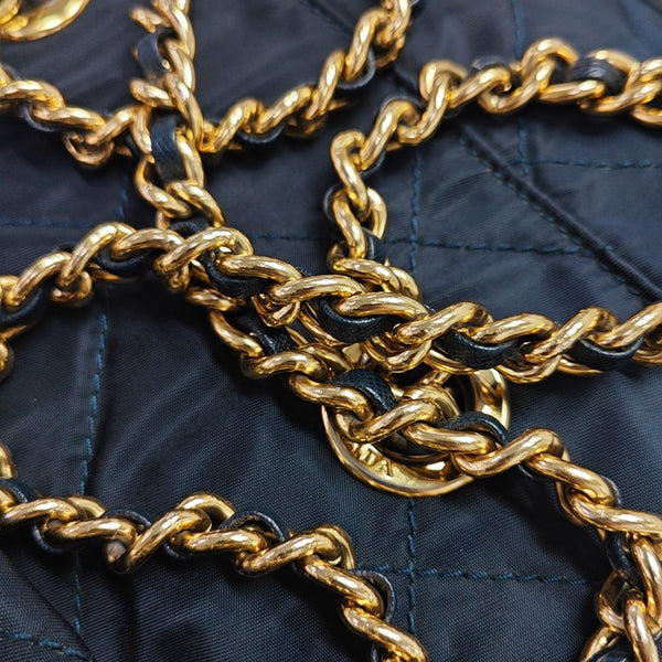 Nylon Quilted Nylon Blue