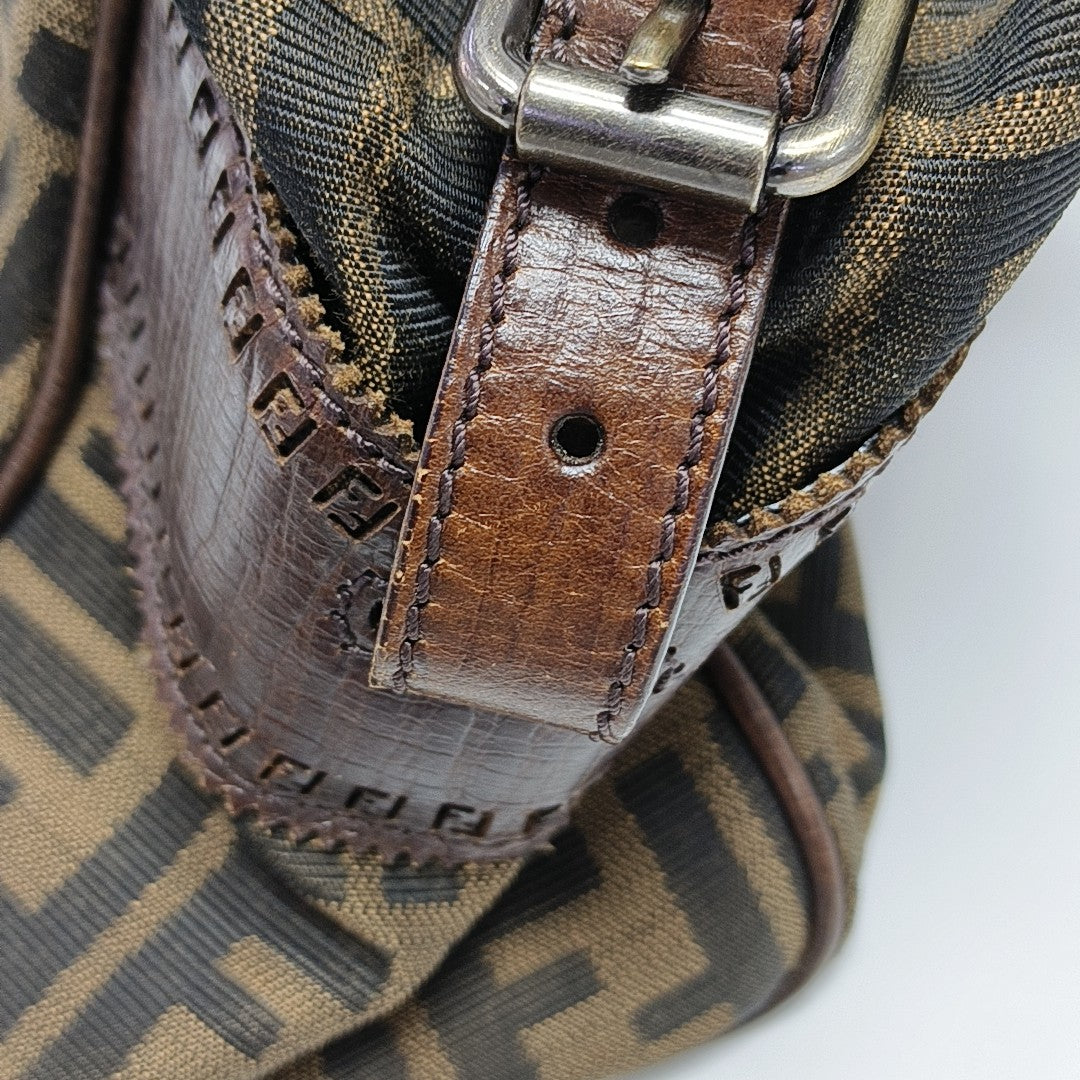 Canvas Top Handle Bag Brown