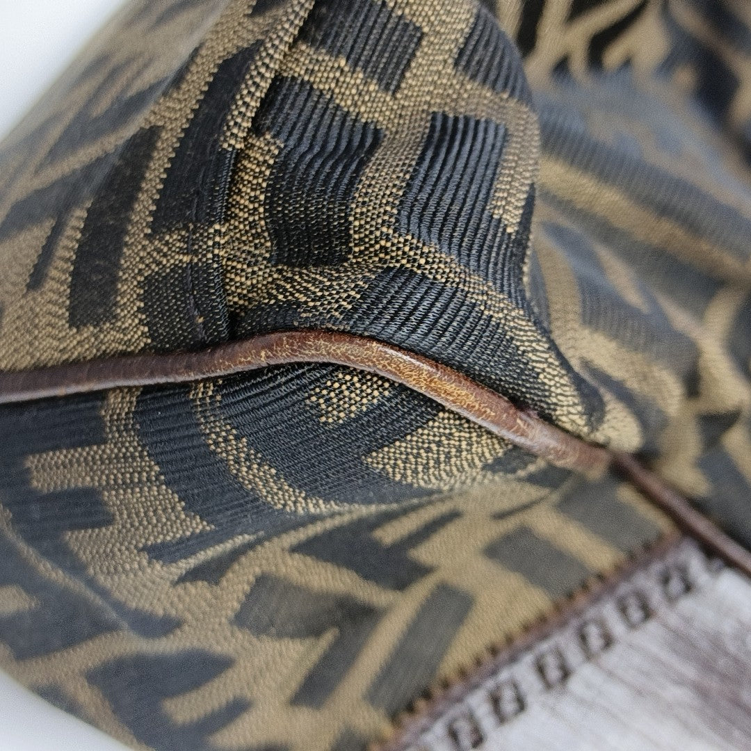 Canvas Top Handle Bag Brown