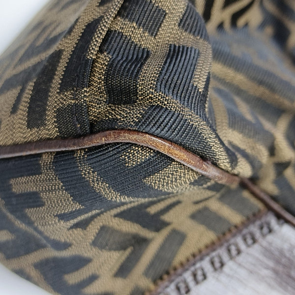 Canvas Top Handle Bag Brown