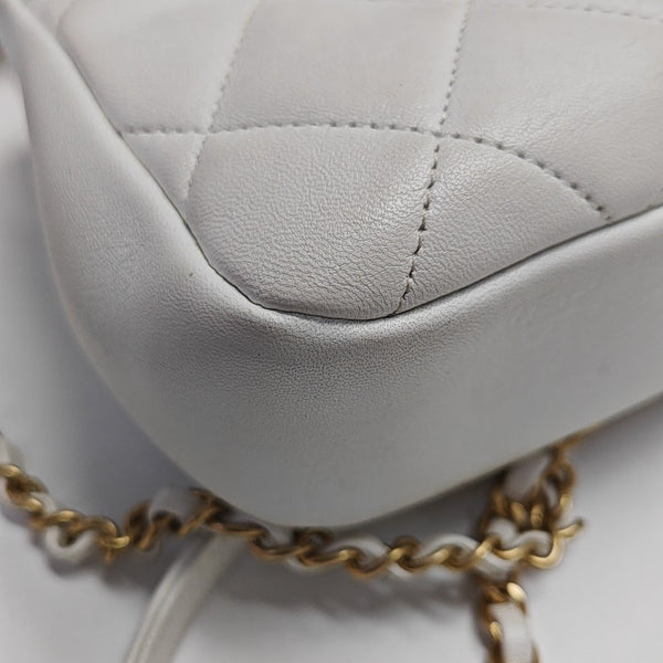 IN THE LOOP Quilted Lambskin White