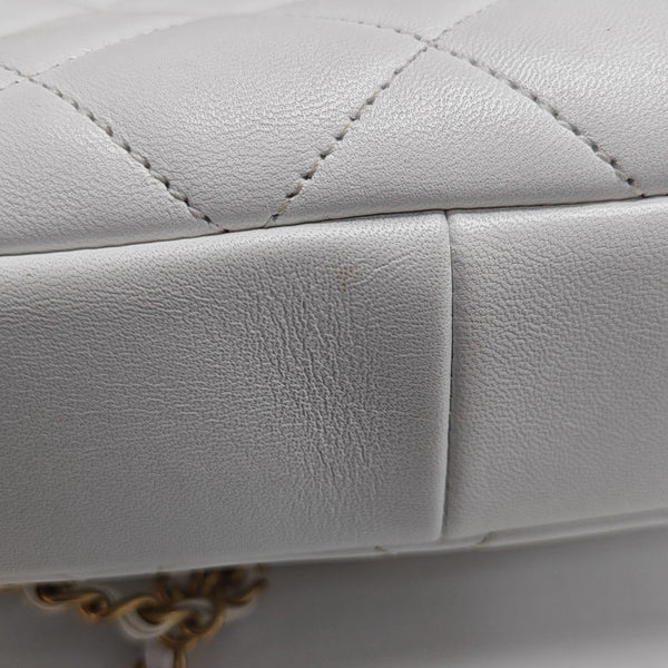 IN THE LOOP Quilted Lambskin White