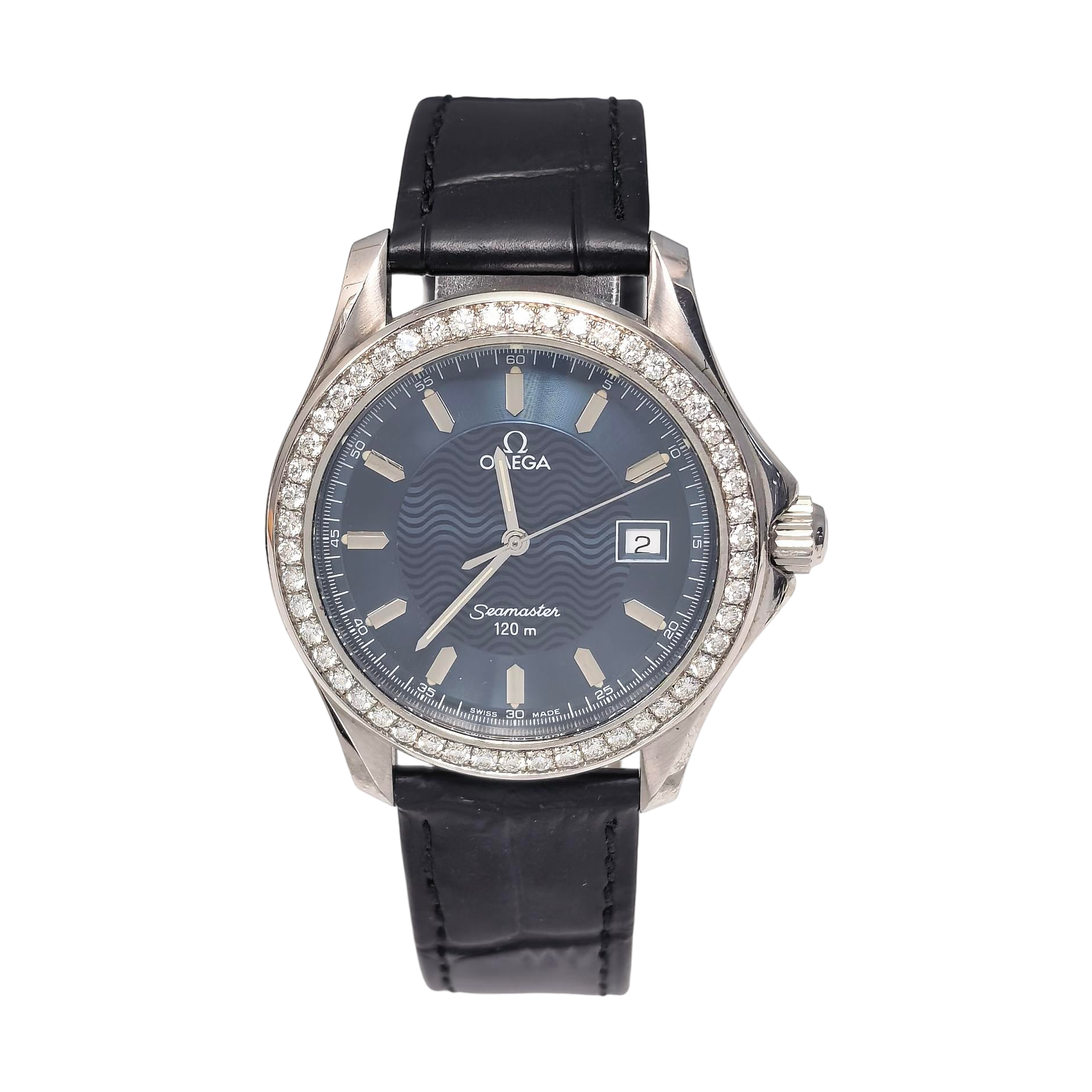 36.3mm Blue Quartz Watch