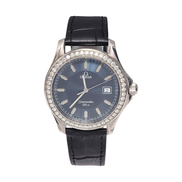 36.3mm Blue Quartz Watch