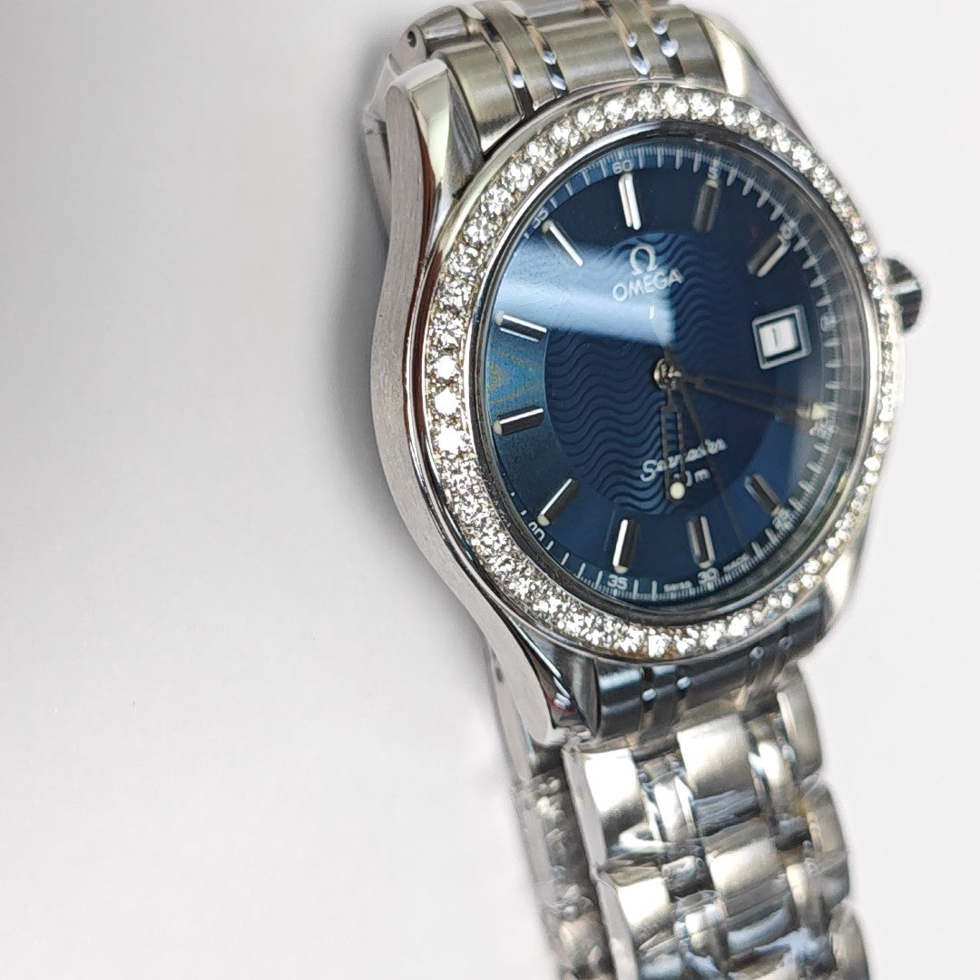 36.3mm Blue Quartz Watch