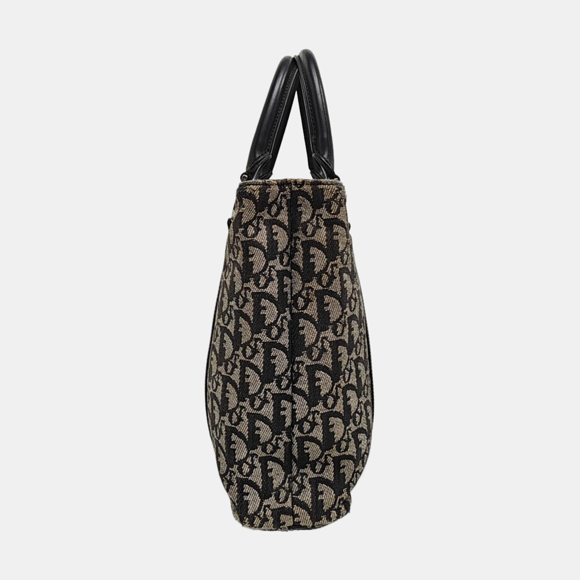 Vintage Tote Oblique Canvas Gray