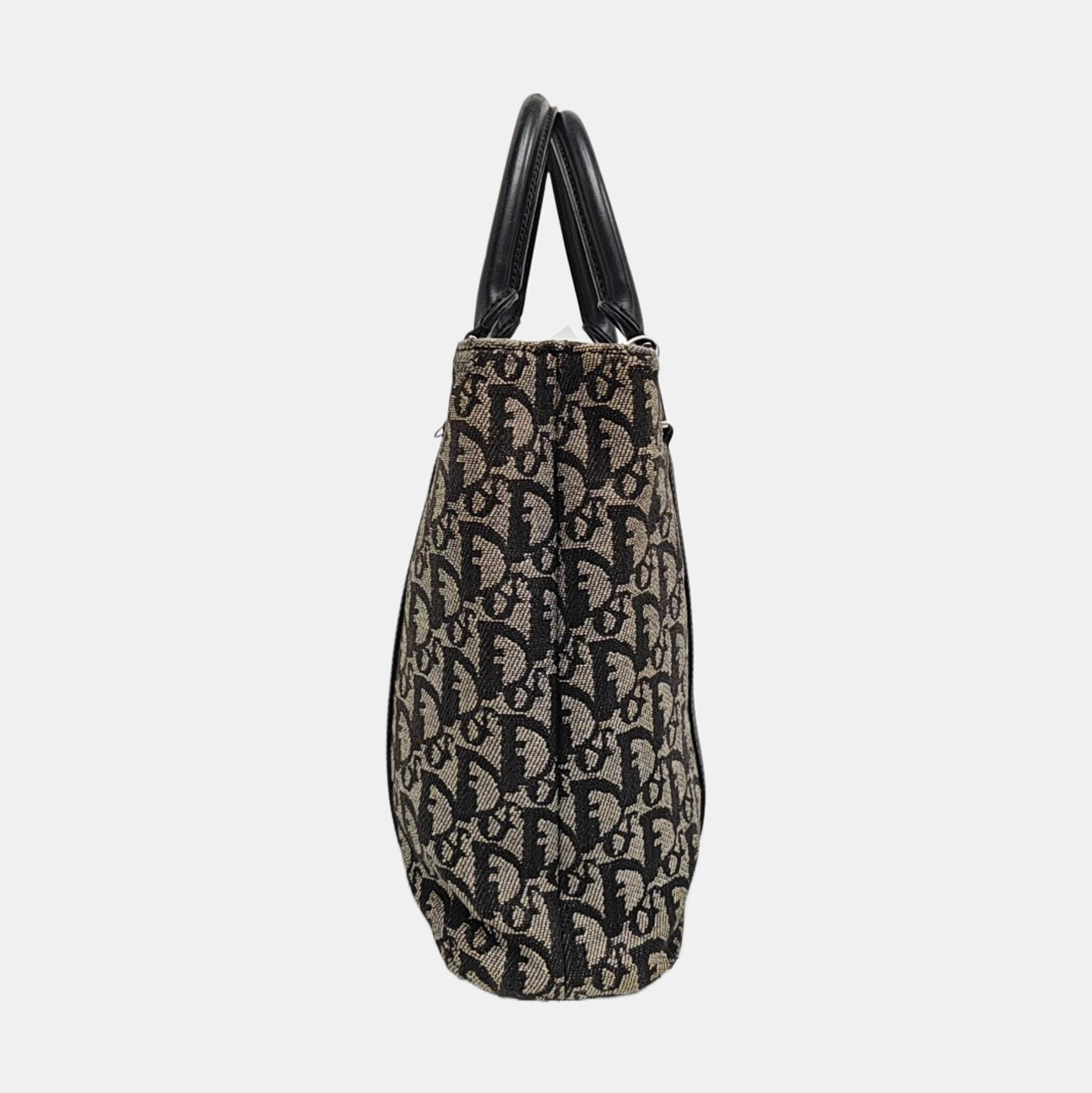 Vintage Tote Oblique Canvas Gray