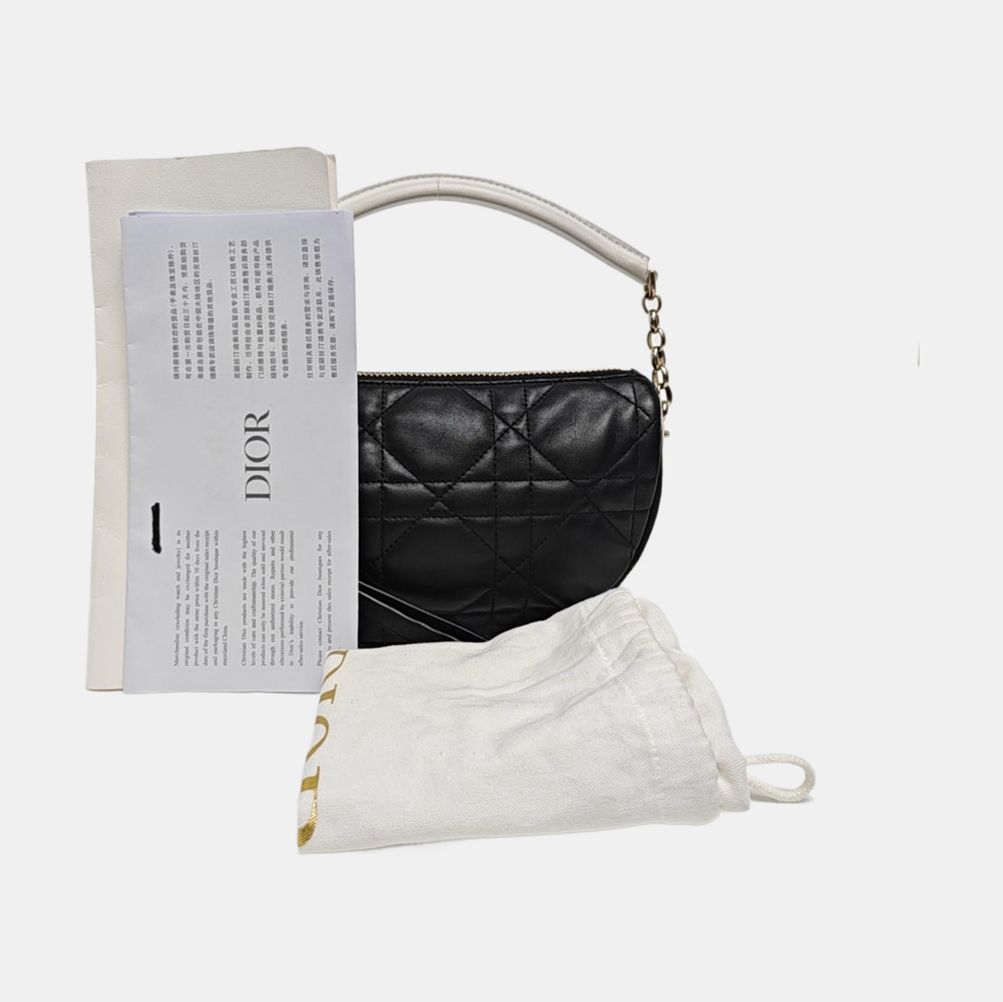 Dior Vibe Hobo Quilted Lambskin Black