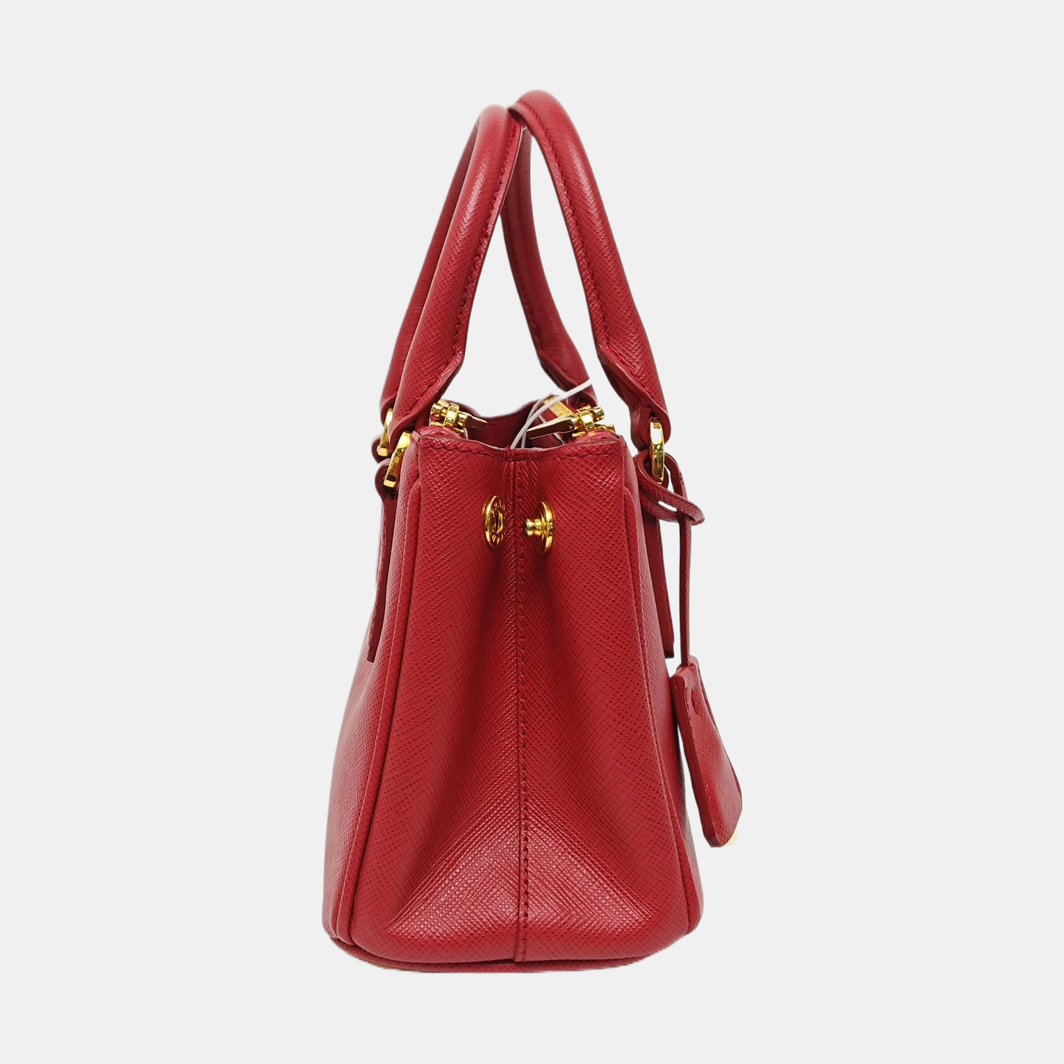 Galleria Super Mini Saffiano Calfskin Red