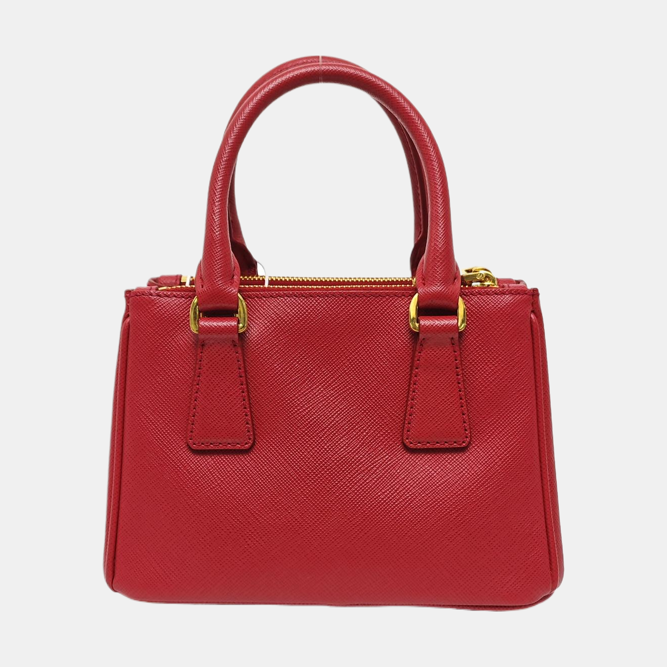 Galleria Super Mini Saffiano Calfskin Red