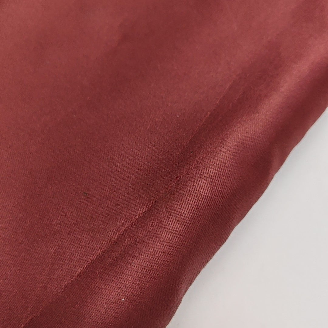 Silk Satin Top Handle Bag Red