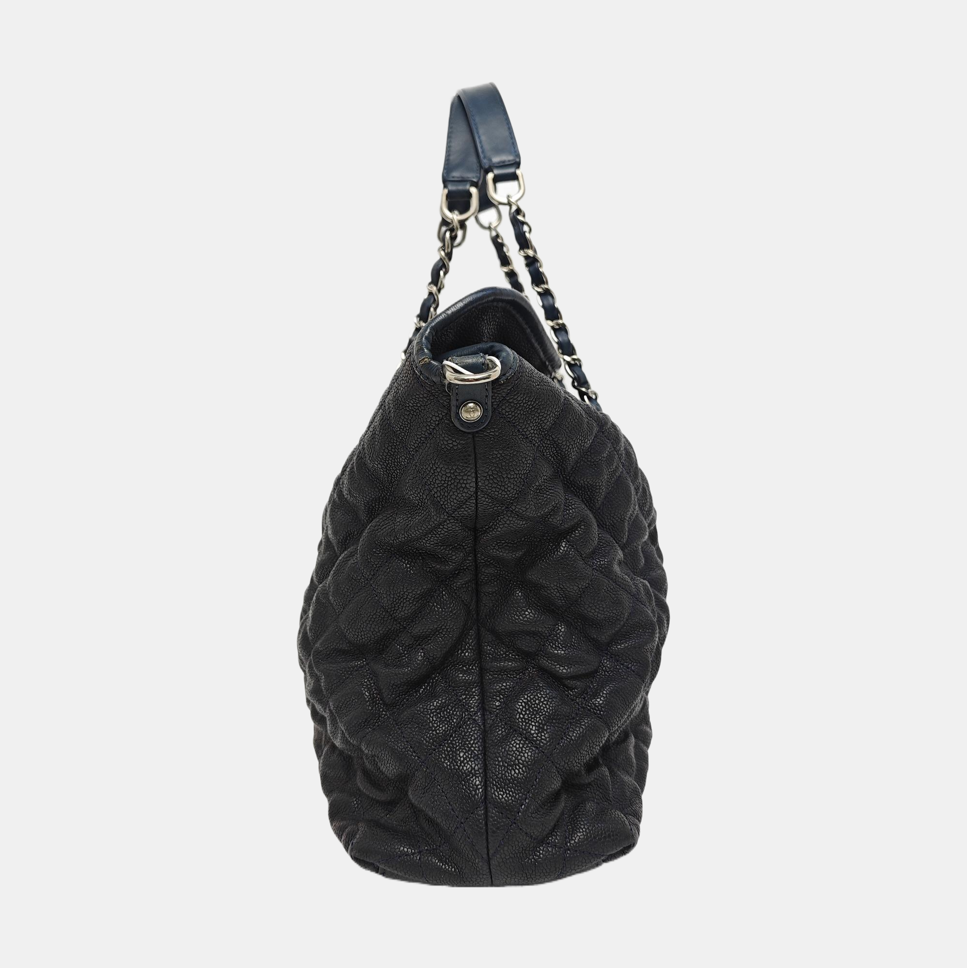 FRENCH RIVIERA Quilted Grained Calfskin Blue
