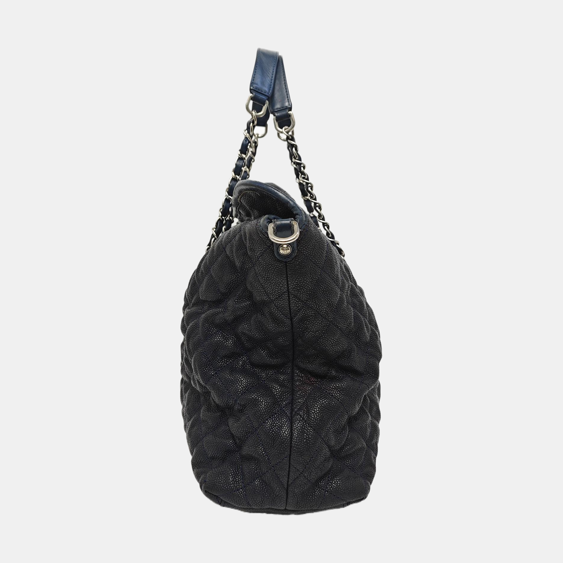 FRENCH RIVIERA Quilted Grained Calfskin Blue