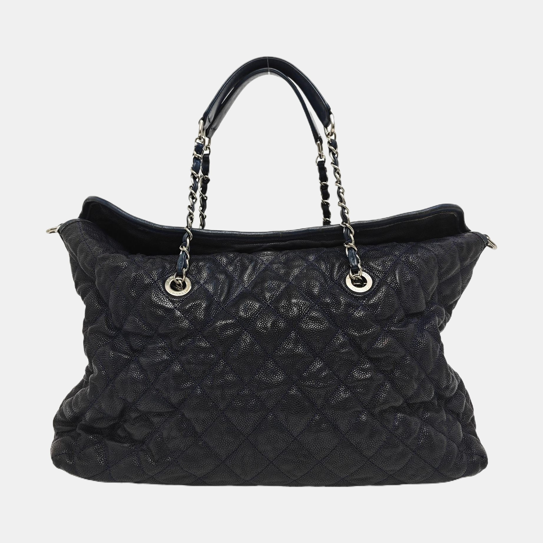 FRENCH RIVIERA Quilted Grained Calfskin Blue