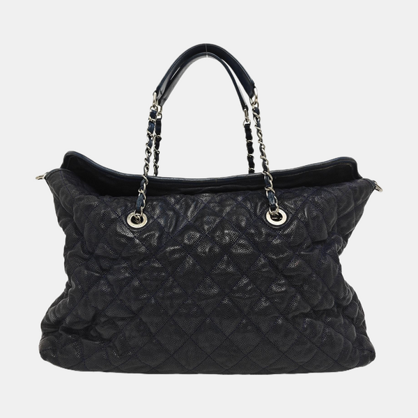 FRENCH RIVIERA Quilted Grained Calfskin Blue