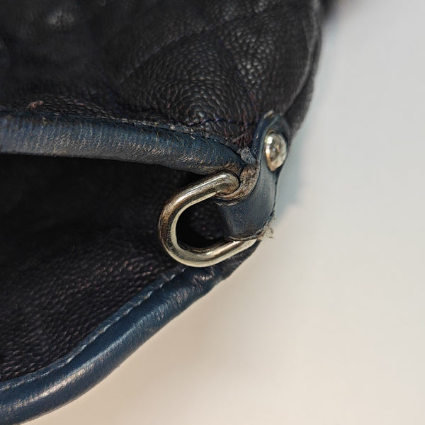 FRENCH RIVIERA Quilted Grained Calfskin Blue