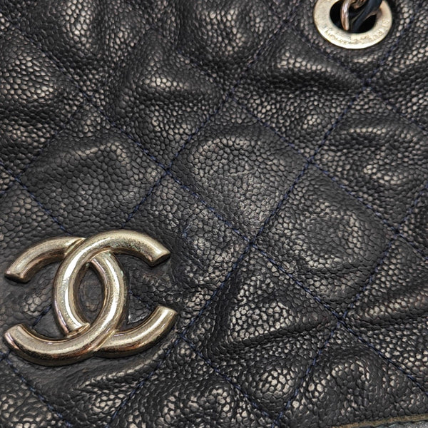 FRENCH RIVIERA Quilted Grained Calfskin Blue