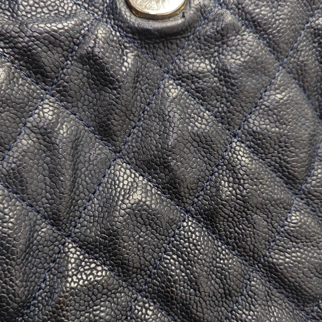 FRENCH RIVIERA Quilted Grained Calfskin Blue