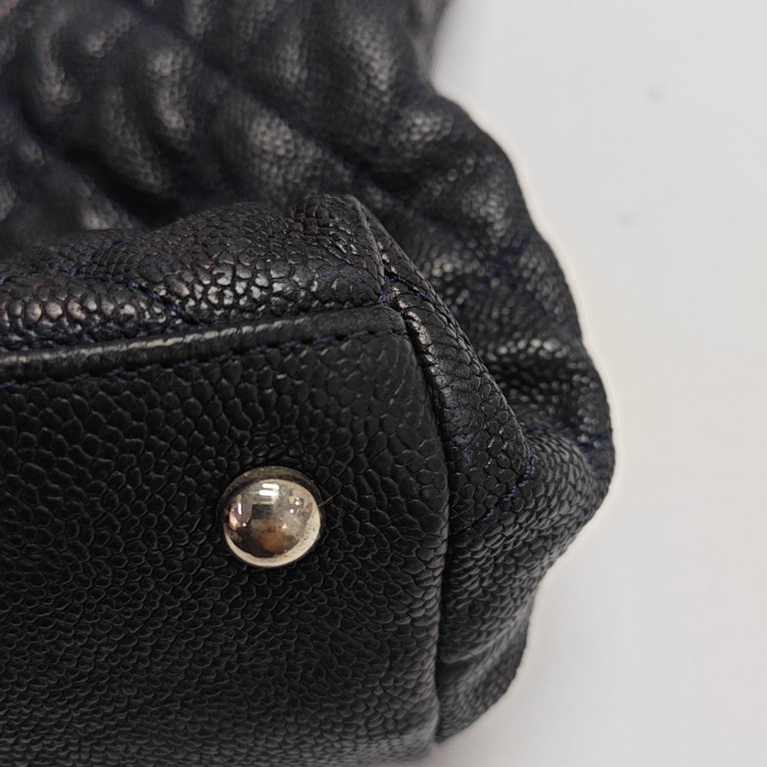 FRENCH RIVIERA Quilted Grained Calfskin Blue
