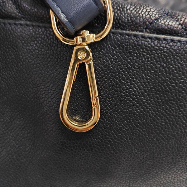 FRENCH RIVIERA Quilted Grained Calfskin Blue