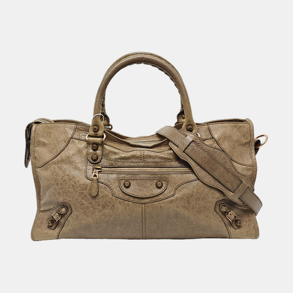 Classic City Medium Lambskin Brown