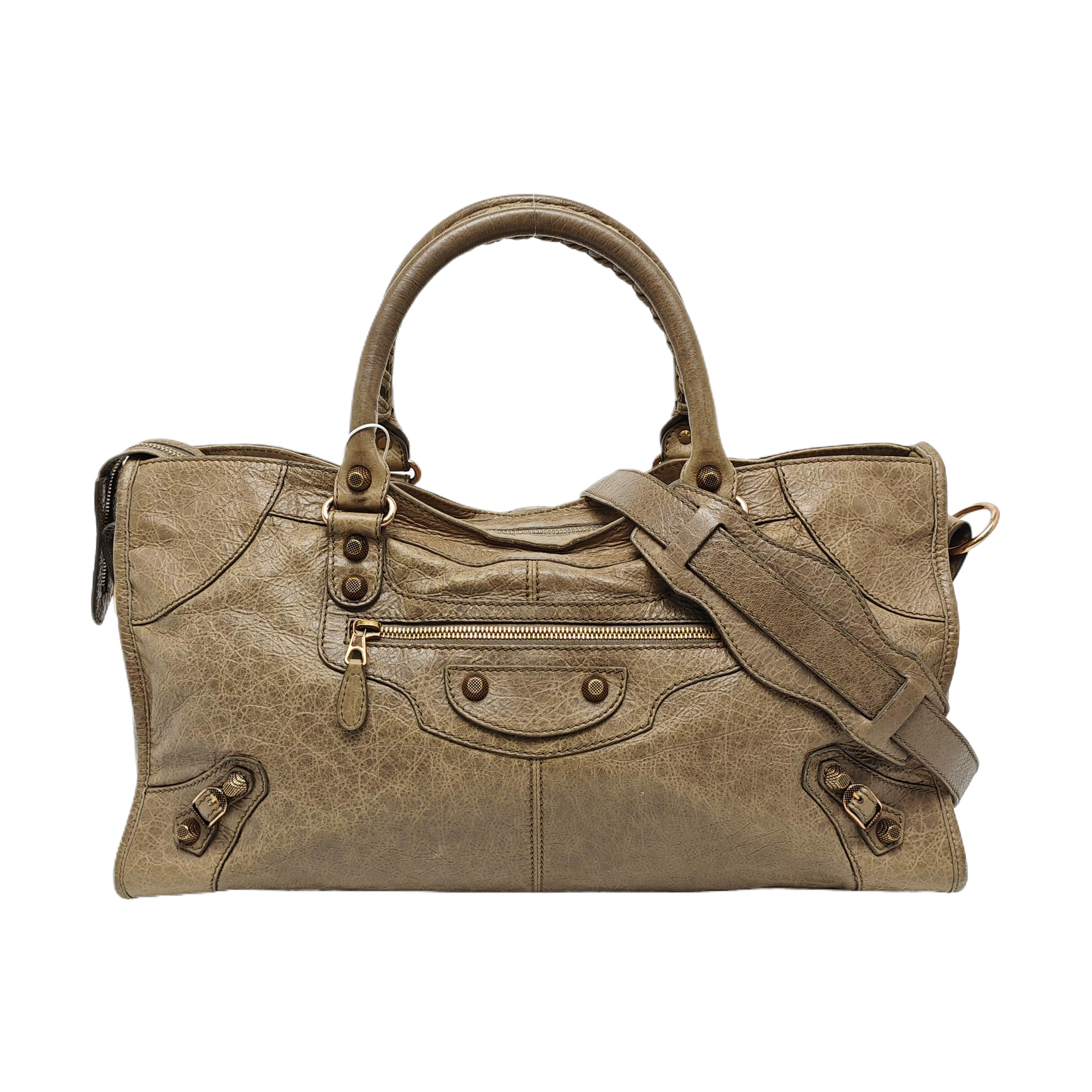 Classic City Medium Lambskin Brown