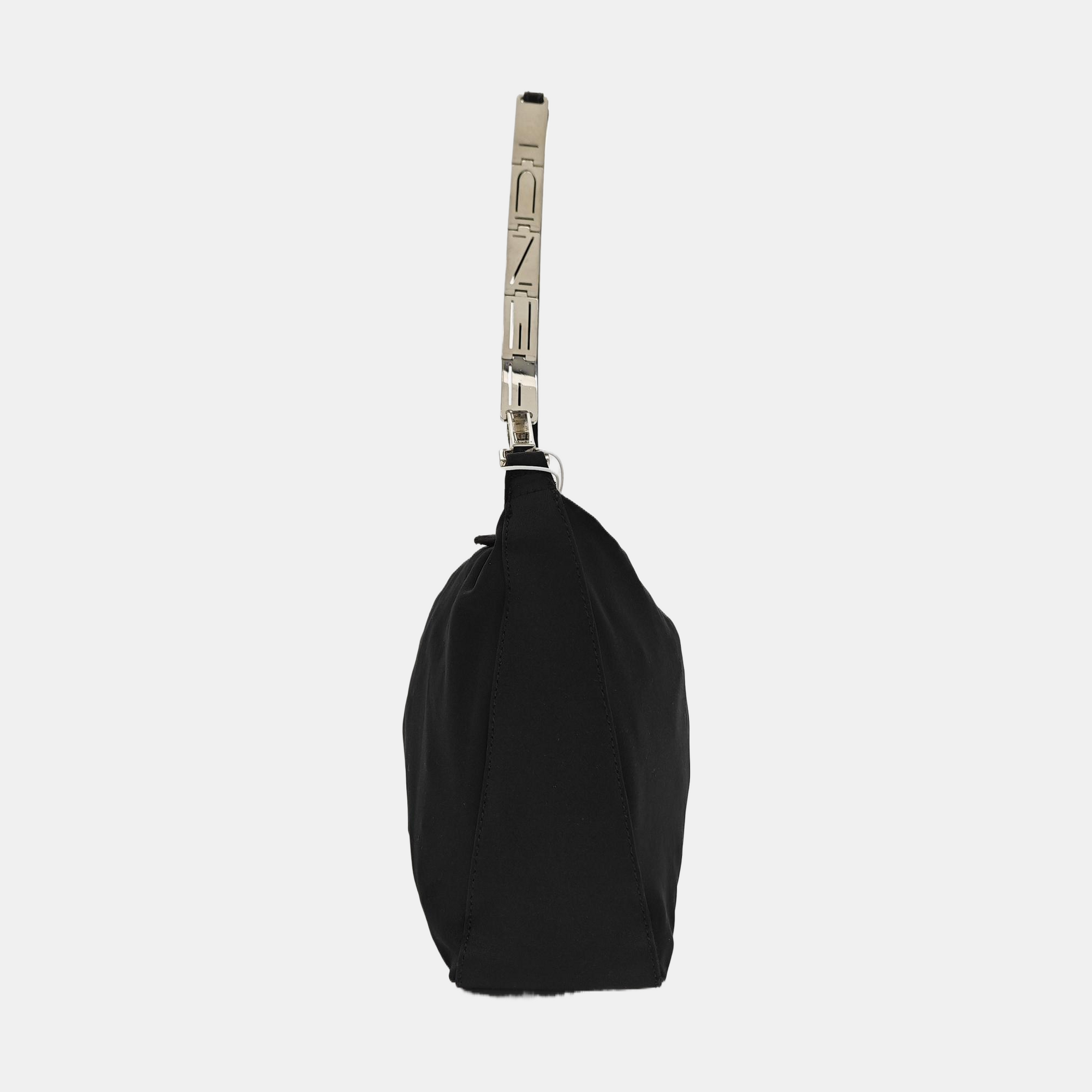 Fabric Shoulder Bag Black