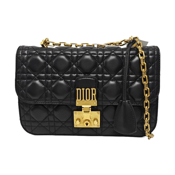 Dioraddict Cannage Calfskin Black