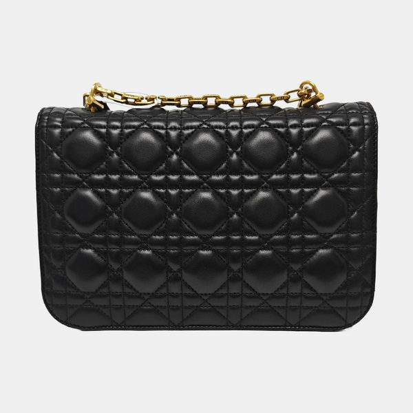 Dioraddict Cannage Calfskin Black