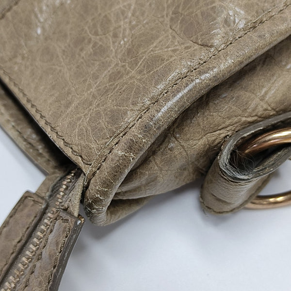 Classic City Medium Lambskin Brown