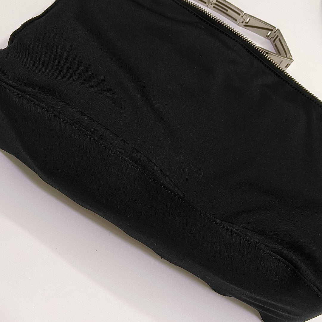 Fabric Shoulder Bag Black
