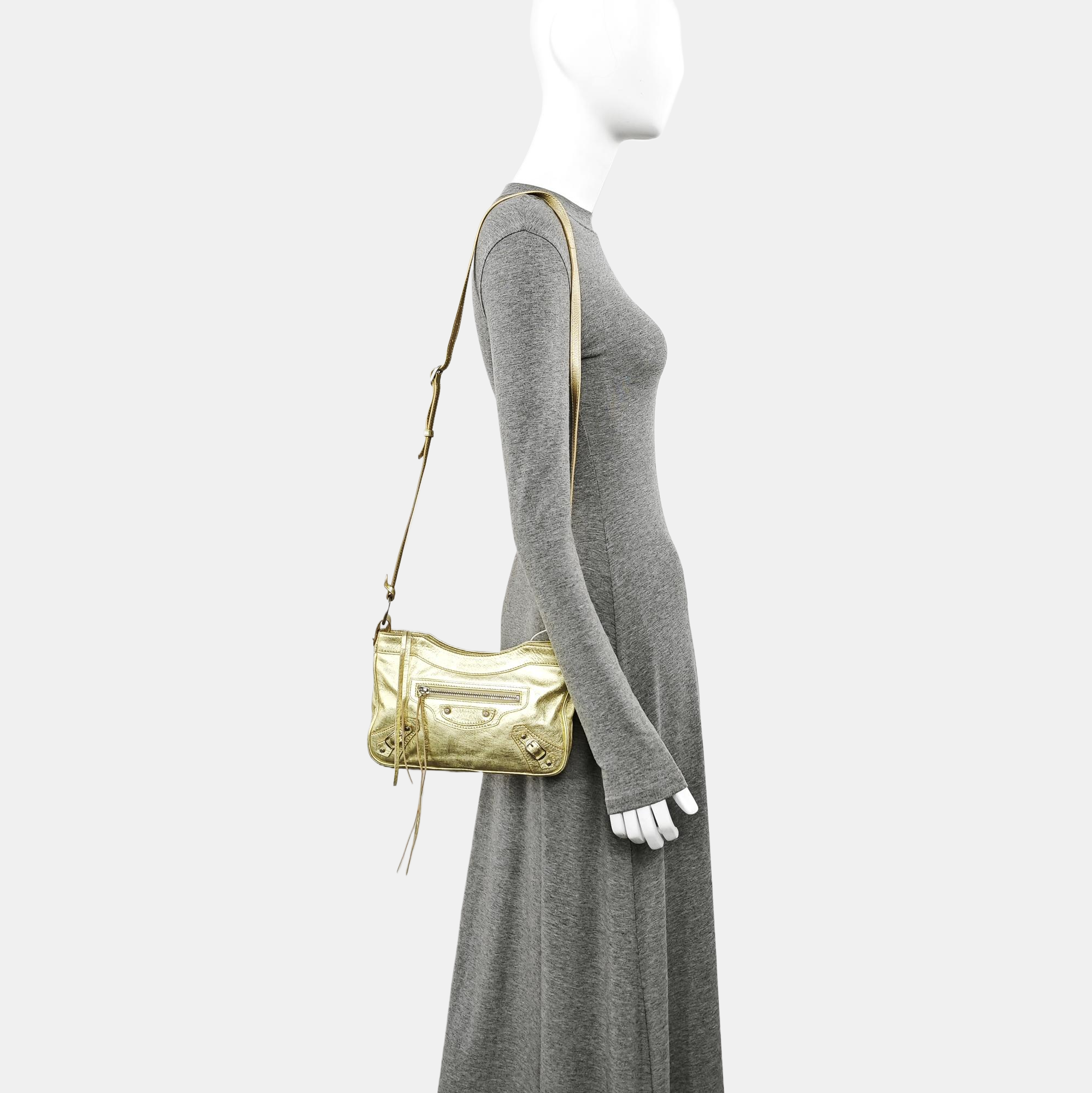 Classic City Mini Lambskin Gold